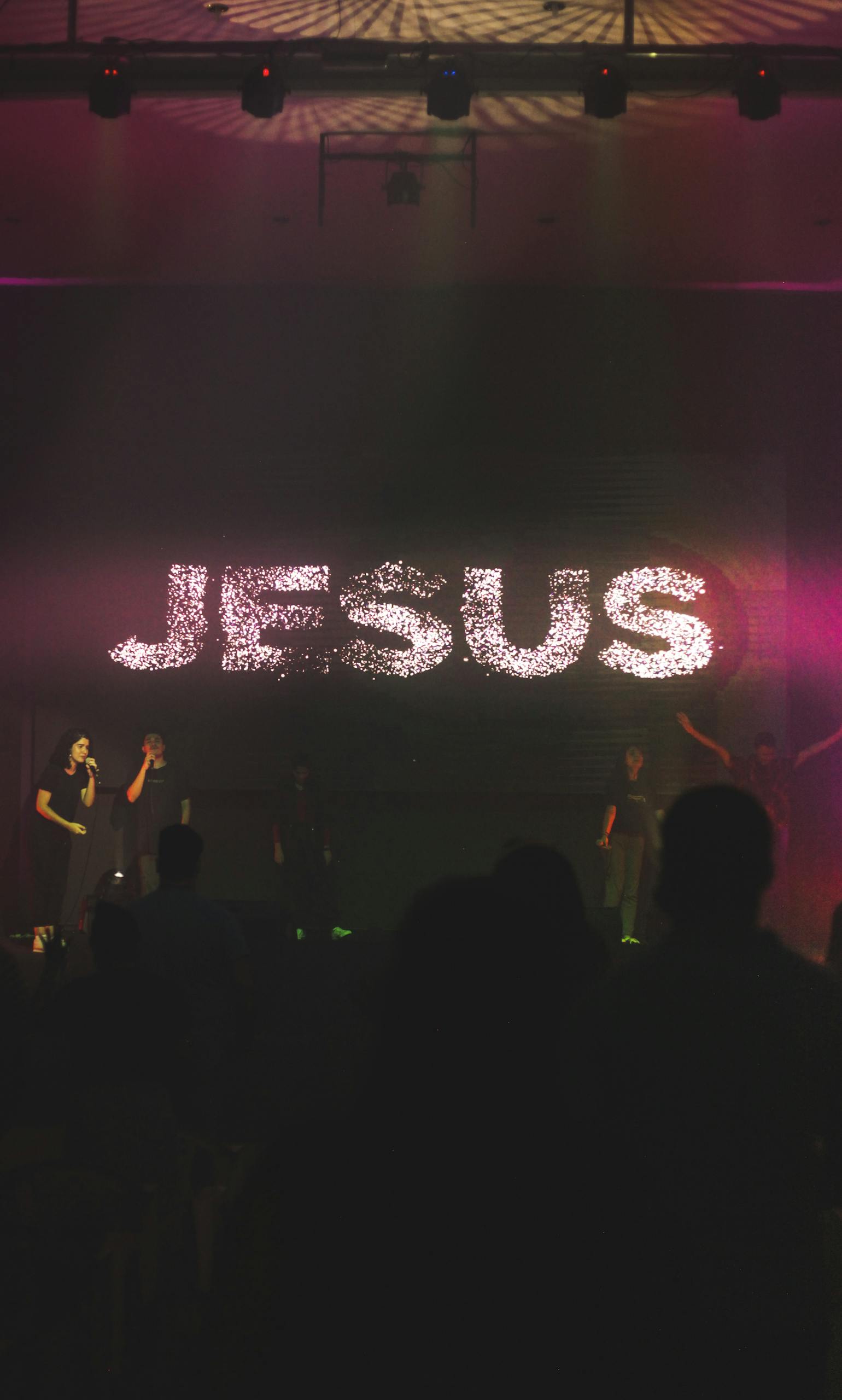 Jesus Text on Concert